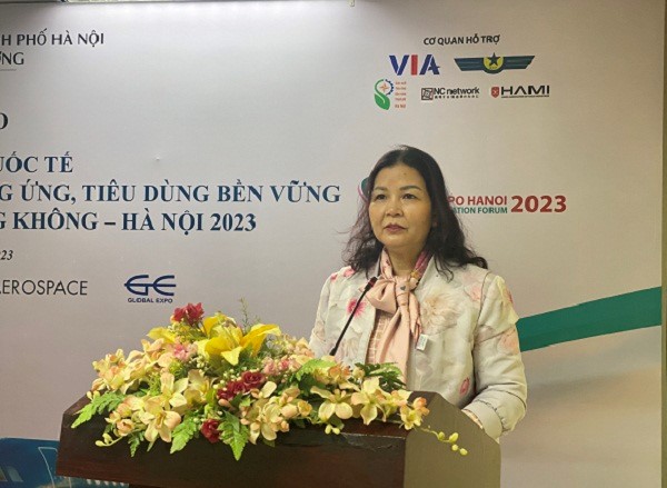 Họp báo tổ chức Hội chợ triển lãm quốc tế mạng lưới cao cấp sản xuất, cung ứng, tiêu dùng bền vững lĩnh vực công nghiệp Hàng không 2023 (AeroExpo Hanoi & Vietnam Aviation Forum 2023) tại Hà Nội