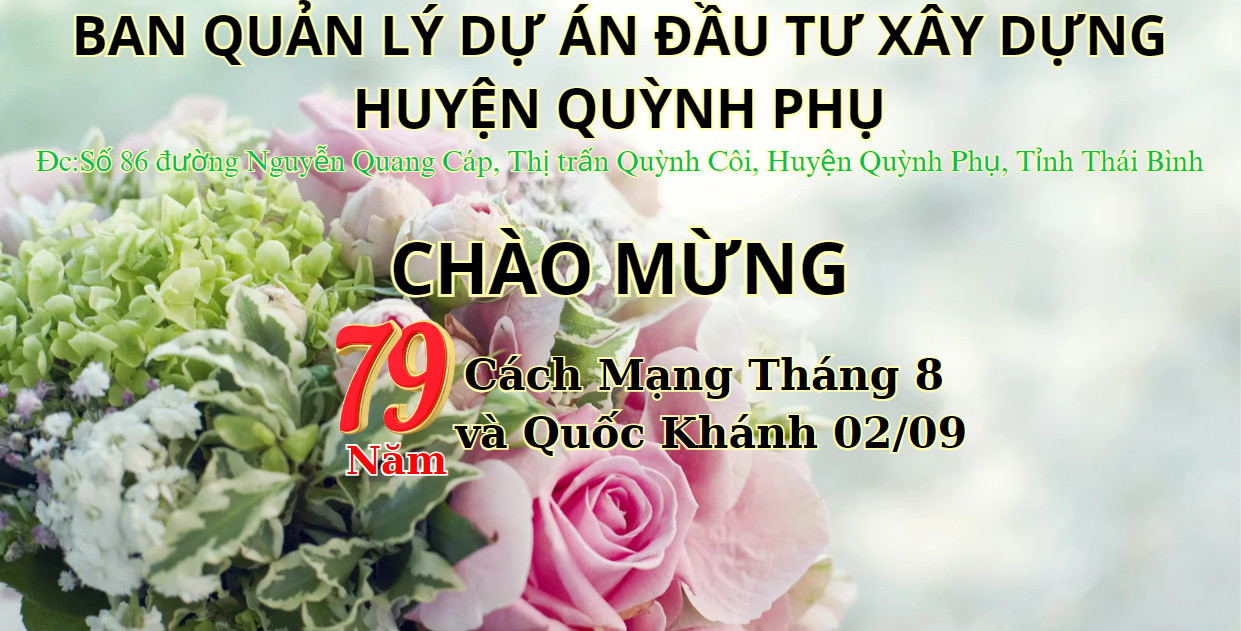 Ban quản lý dự án đầu tư xây dựng huyện Quỳnh Phụ