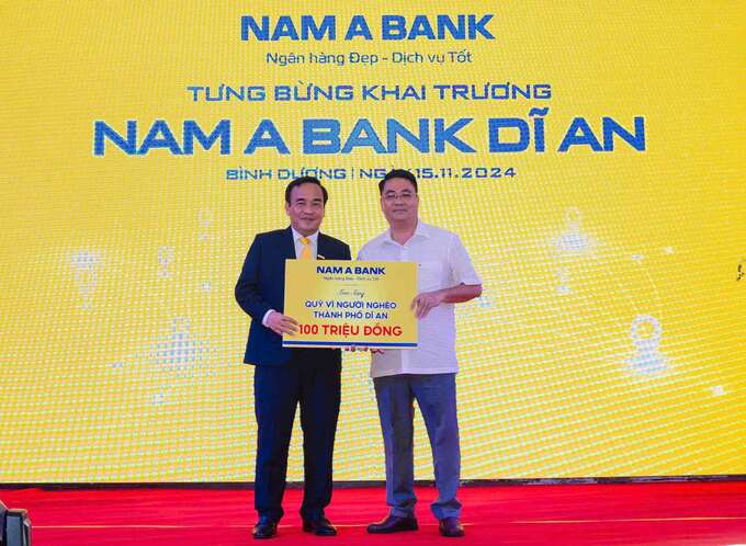 Nam A Bank tiếp tục mở rộng mạng lưới khu vực Đông Nam Bộ, khai trương chi nhánh Dĩ An