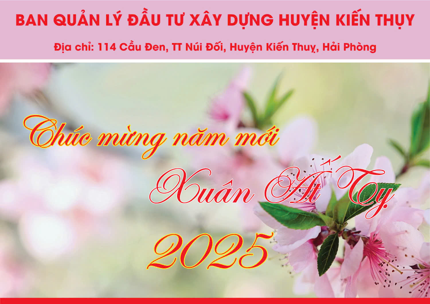 BQL đầu tư xây dựng huyện Kiến Thụy